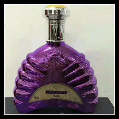 長期供應(yīng)一斤裝玻璃白酒瓶 高檔噴涂烤花酒瓶設(shè)計定做